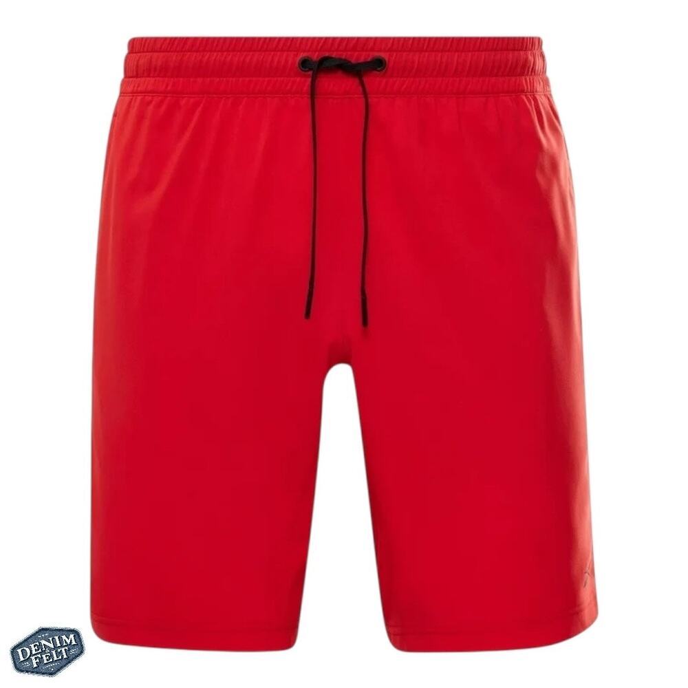 Reebok Mens Workout Ready Athletic Shorts Red Lightweight Pockets 2XL NEW